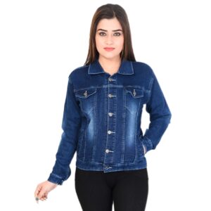 Women Blue Denim Jacket